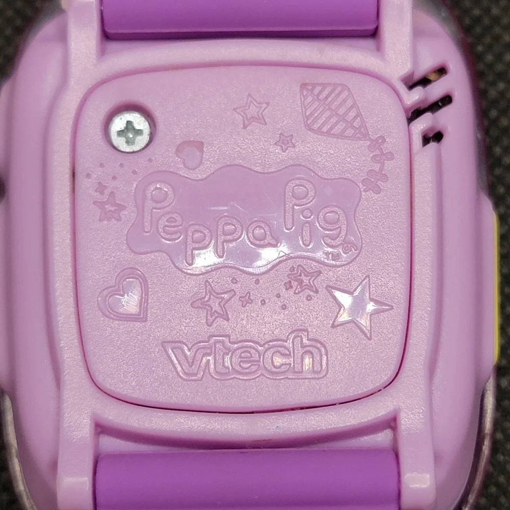 VTech Peppa Pig Learning Watch Pink & Purple Activities Games w/Sound
